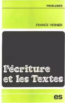 Couverture du produit · L'écriture et les Textes