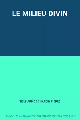 Couverture du produit · LE MILIEU DIVIN