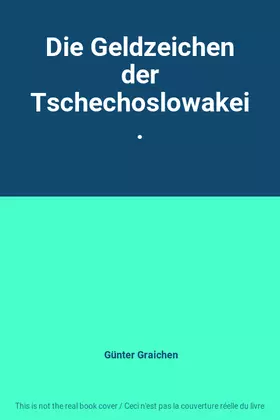 Couverture du produit · Die Geldzeichen der Tschechoslowakei.