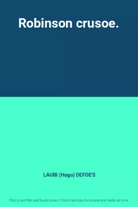 Couverture du produit · Robinson crusoe.