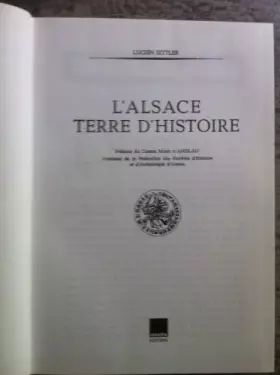 Couverture du produit · L'Alsace terre d'histoire