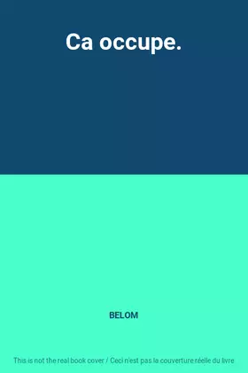 Couverture du produit · Ca occupe.