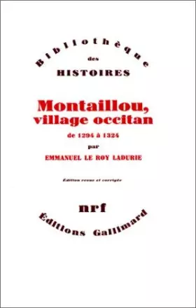 Couverture du produit · MONTAILLOU, VILAGE OCCITAN DE 1294 A 1324.
