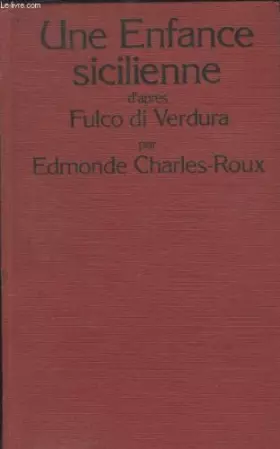 Couverture du produit · Une enfance sicilienne.