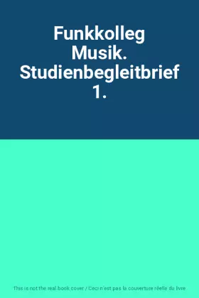 Couverture du produit · Funkkolleg Musik. Studienbegleitbrief 1.