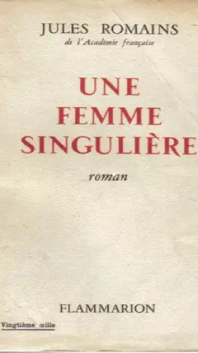 Couverture du produit · Une Femme singulière.