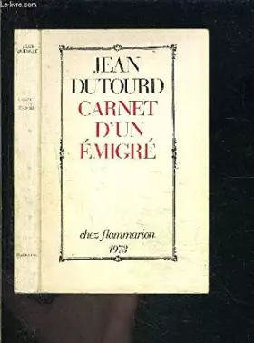 Couverture du produit · CARNET D UN EMIGRE