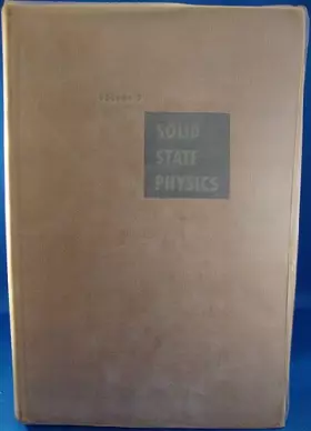 Couverture du produit · Solid State Physics: Advances in Research & Applications, Volume Three,