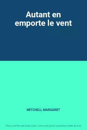 Couverture du produit · Autant en emporte le vent