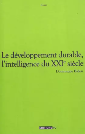 Couverture du produit · Le développement durable, l'intelligence du XXIe siècle