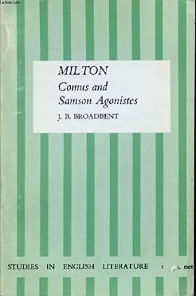 Couverture du produit · MILTON: COMUS AND SAMSON AGONISTES