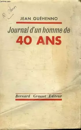 Couverture du produit · Journal d un homme de 40 ans.