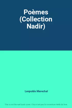 Couverture du produit · Poèmes (Collection Nadir)