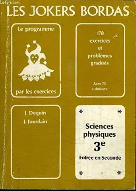 Couverture du produit · SCIENCES PHYSIQUES - 3e - ENTREE EN SECONDE