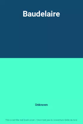 Couverture du produit · Baudelaire
