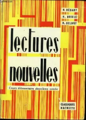 Couverture du produit · Lectures nouvelles. cours elementaire deuxieme annee.