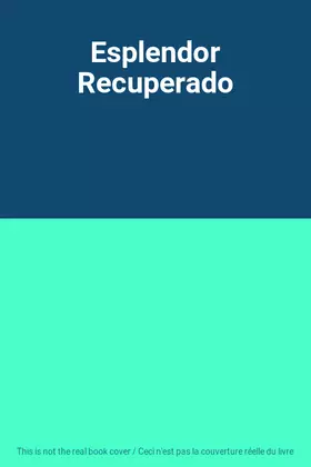 Couverture du produit · Esplendor Recuperado