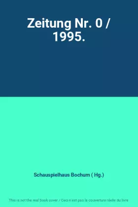 Couverture du produit · Zeitung Nr. 0 / 1995.