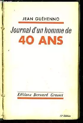 Couverture du produit · Journal d'un homme de 40 ans.