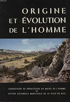 Couverture du produit · Origine et evolution de l'homme