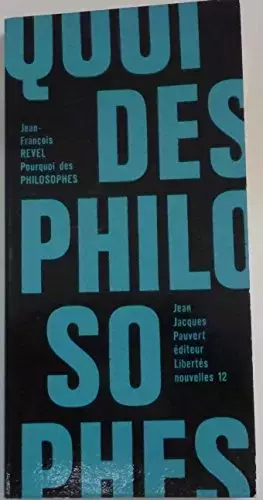 Couverture du produit · Pourquoi des philosophes