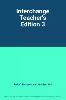 Couverture du produit · Interchange Teacher's Edition 3