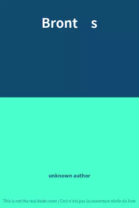 Couverture du produit · Bront�s