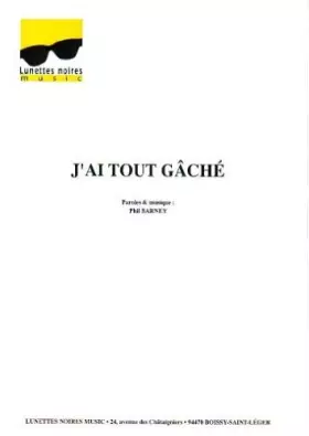 Couverture du produit · J'AI TOUT GACHE