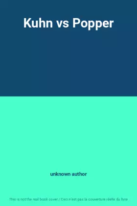Couverture du produit · Kuhn vs Popper