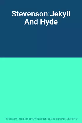 Couverture du produit · Stevenson:Jekyll And Hyde