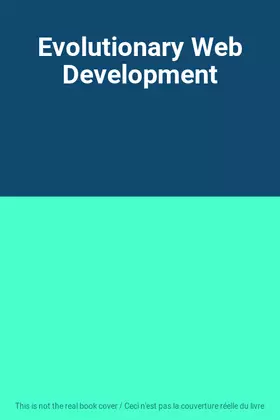 Couverture du produit · Evolutionary Web Development