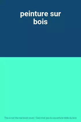 Couverture du produit · peinture sur bois