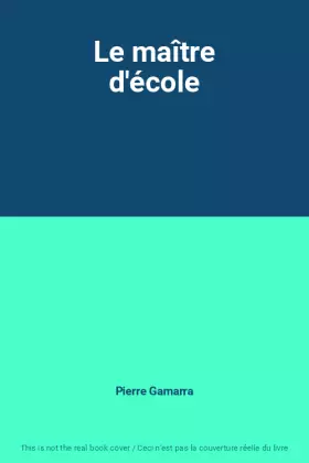 Couverture du produit · Le maître d'école