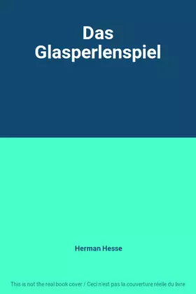 Couverture du produit · Das Glasperlenspiel
