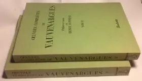 Couverture du produit · Oeuvres Complètes de Vauvenargues, Tome 1