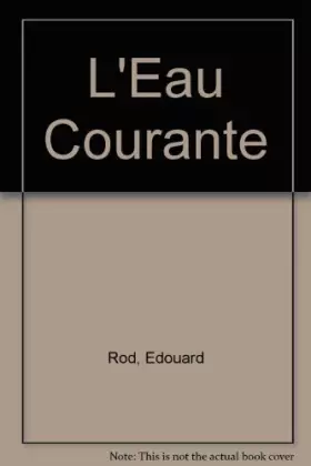 Couverture du produit · L'eau courante.