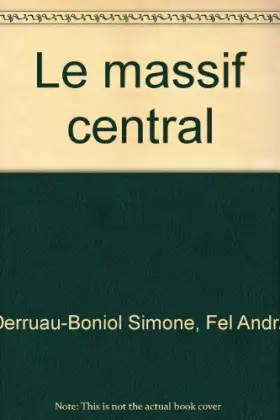 Couverture du produit · Le massif central