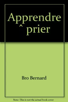 Couverture du produit · Apprendre à prier.