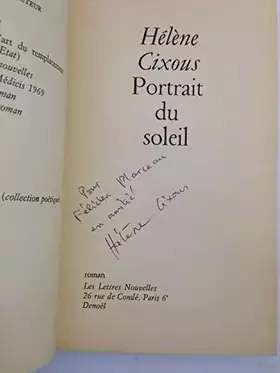 Couverture du produit · PORTRAIT DU SOLEIL