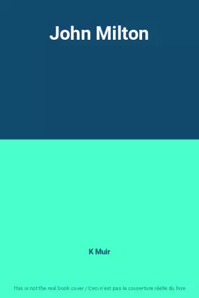 Couverture du produit · John Milton