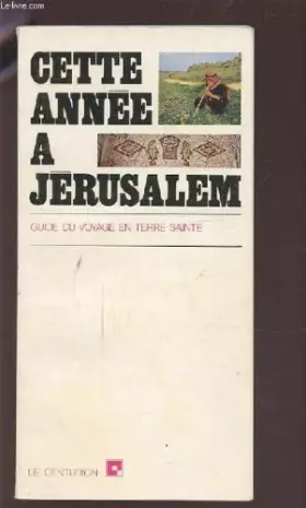 Couverture du produit · Cette année à jérusalem