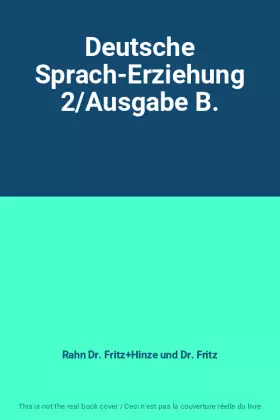 Couverture du produit · Deutsche Sprach-Erziehung 2/Ausgabe B.