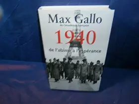 Couverture du produit · 1940.DE L'ABIME A L'ESPERANCE.