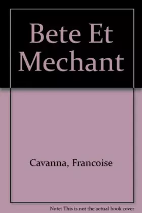 Couverture du produit · Bête et méchant