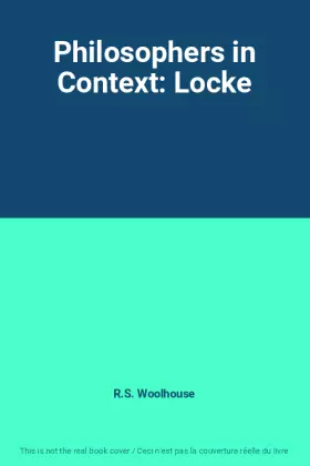 Couverture du produit · Philosophers in Context: Locke