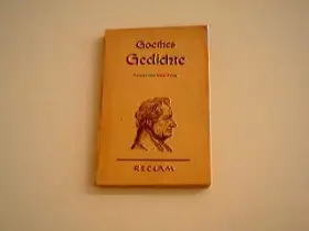Couverture du produit · Goethes Gedichte Eine Auswahl
