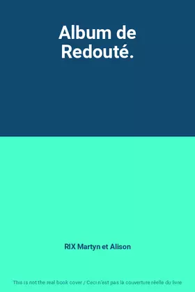Couverture du produit · Album de Redouté.