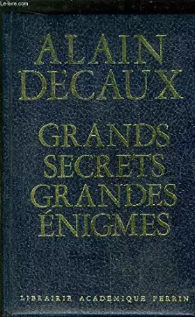 Couverture du produit · GRANDS SECRETS - GRANDES ENIGMES