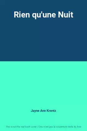 Couverture du produit · Rien qu'une Nuit