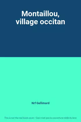 Couverture du produit · Montaillou, village occitan